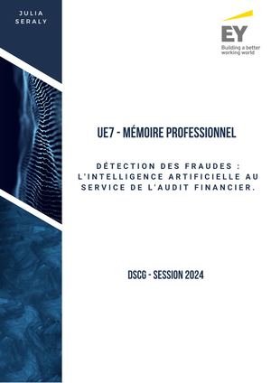 M.DSCG.2024.10 - Détection des fraudes : l'intelligence artificielle au service de l'audit financier