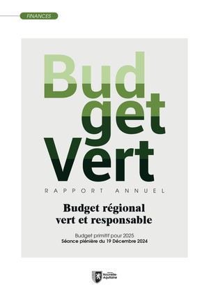 Budget Vert 2025