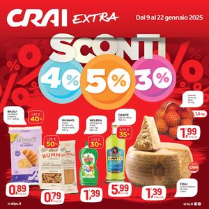 Volantino Crai Codè Extra dal 9 al 22 gennaio