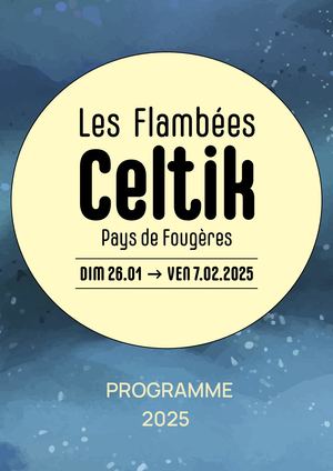 Flambées Celtik Programme 2025