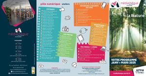 Programme Médiathèque Pornic janv à avril 2025