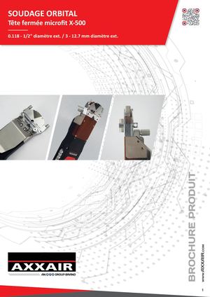 Axxair Microfit Weld Head X500 French 2024