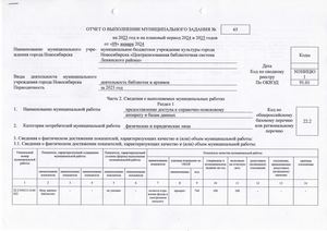 Отчет о выполнении муниципального задания муниципальному бюджетному учреждению культуры "Централизованная библиотечная система Ленинского района" города Новосибирска на 2023 год