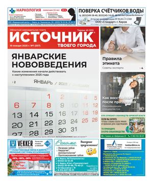 ИСТОЧНИК ТВОЕГО ГОРОДА (10.01.2025)