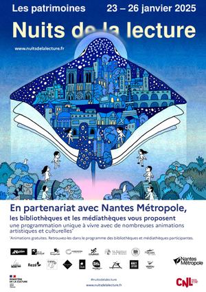 Programme 2025 Nuits de la lecture Nantes Métropole