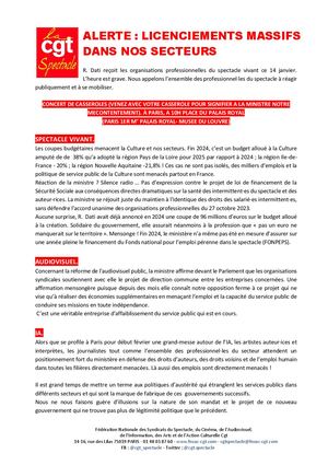 Concert Casseroles 14012025 Nos Revendications