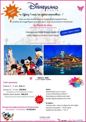 04. Séjour Disney _ hôtel partenaire 4*_ 2 jours / 2 nuits / 2 parcs