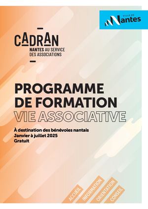 Programme de formation vie associative jan.-juillet 2025