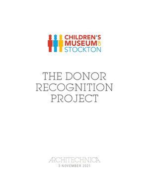 Stockton Children's Museum Donor Project