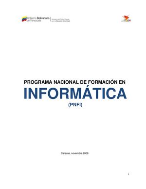 Pnf Informatica 2008