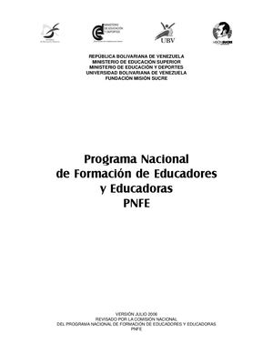 Pnf Educadores Ubv