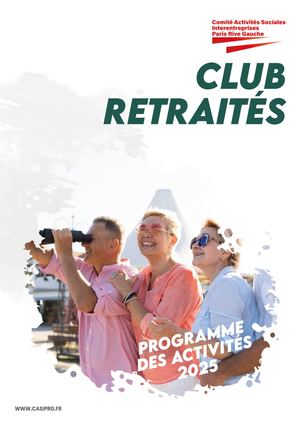 Plaquette club retraités 2025