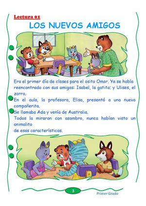 Lecturas De Comprension Lectora Primer Grado