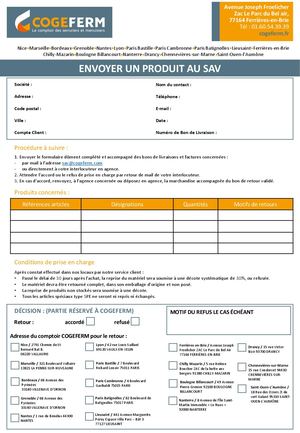 Envoyer Un Produit Au SAV