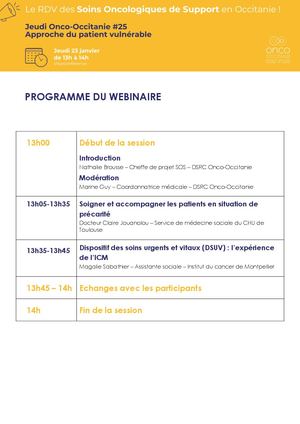 Programme Jo2 #25 Approche Patient Vulnérable