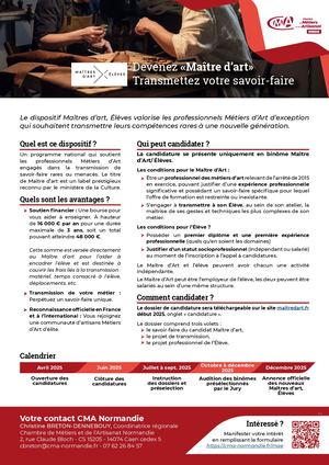 Maître D'art présentation