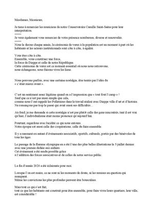 Allocution Vœux Du Maire 2025