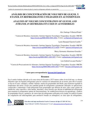 Analisis De Refrigerantes