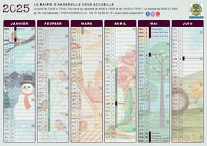 Calendrier Mairie 2025