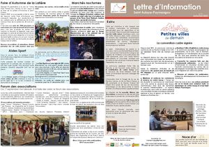 Lettre d'informations N°3 Automne 22