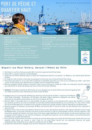 ITINÉRAIRE N°7 - PORT DE PÊCHE ET QUARTIER HAUT