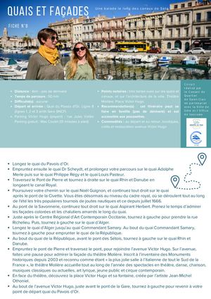 ITINÉRAIRE N°8 - QUAIS ET FAÇADES