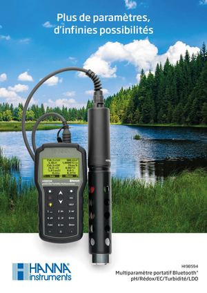 Multiparamètre portatif Bluetooth pH/Rédox/EC/Turbidité/LDO HI98594