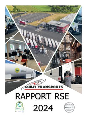 Rapport RSE Groupe Multi Transports
