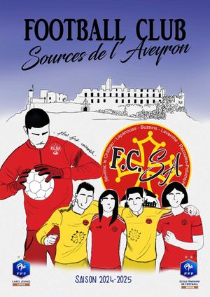 Plaquette Football Club Sources de l'Aveyron 2024-2025