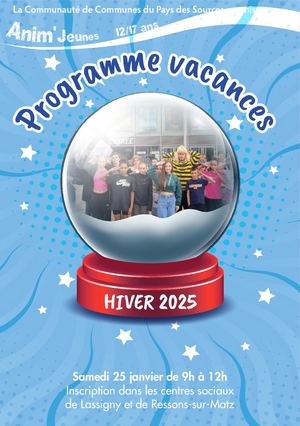 2025 Programme vacances hiver