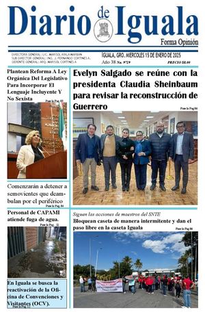 Miercoles 15 De Enero De 2025 Diario De Iguala