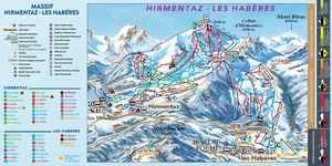 Plan des pistes Hirmentaz-Les habères 2025