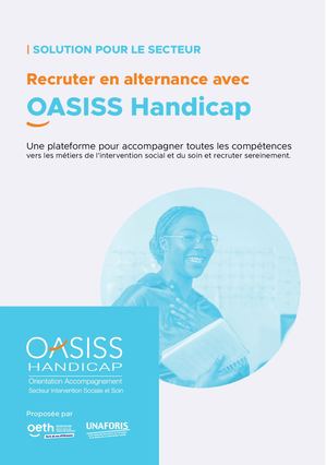Plaquette Oasiss Handicap - employeur