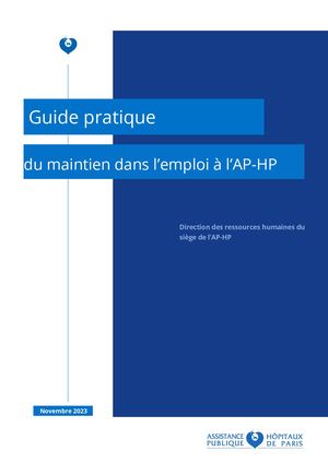 Guide pratique du maintien dans l'emploi
