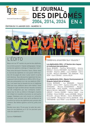 Journal des diplômés - édition du 10 janvier 2025