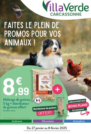 VILLAVERDE CARCASSONNE - ANIMAUX DES JARDINS 4P