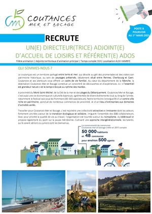 Directeur Adjoint Alsh Hambye (H/F)