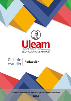 Redacción Guía De Estudio 2024 2