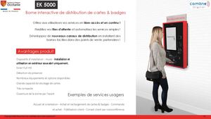 Borne Interactive Extérieure D’achat Et De Distribution Ek5000 Comline Digital A