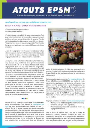 ATOUTS EPSM 71 - N°140 - Spécial Voeux - Janvier 2025