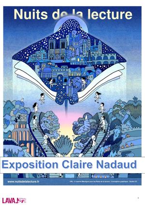 Exposition Claire Nadaud - Nuits de la Lecture 2025