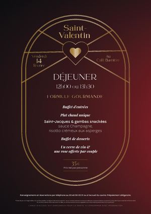 Menu Dejeuner St Valentin