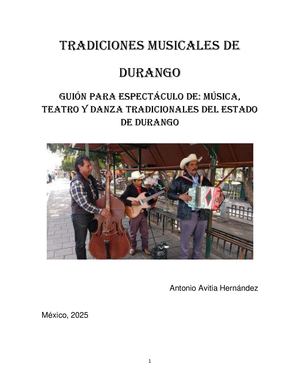 Tradiciones Musicales De Durango