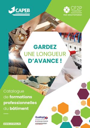 Catalogue Formations CAPEB Landes