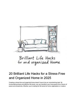 20 Brilliant Life Hacks for a Stress-Free and Organized Home in 2025