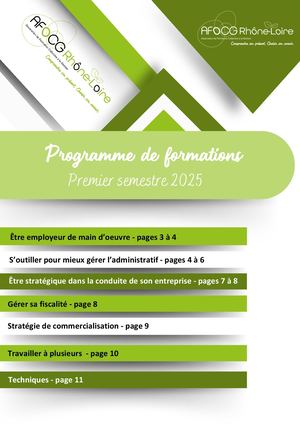 Programme De Formations 2025