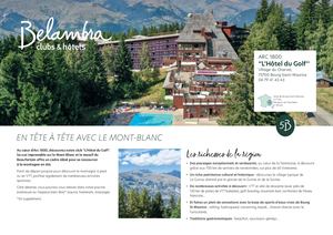 Fiche Groupes Arc 1800 été