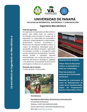 Ingeniería Mecatrónica