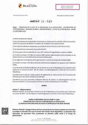 Fichier Parution Des Arrêtés 24 660 à 24 661