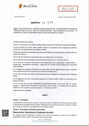 Fichier Parution Des Arrêtés 24 673 à 24 679